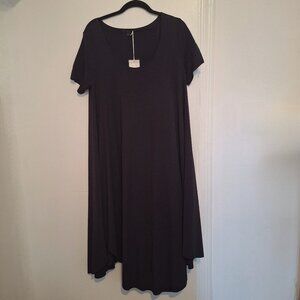COS Black Short Sleeve Maxi Dress Size 8 / M NWT
